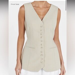 DISSH CELINE PEBBLE LONGLINE VEST size 6
